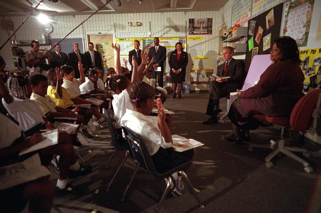 Bush at the Elementary School